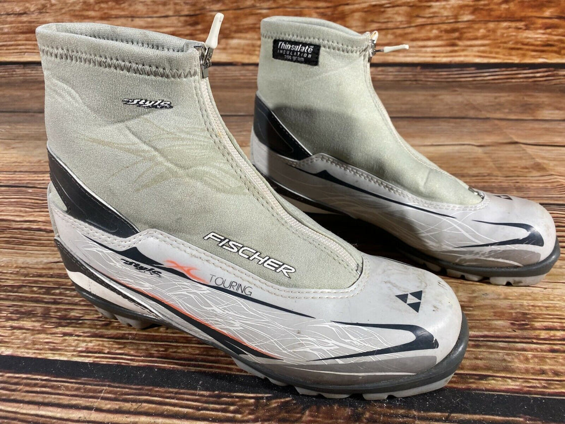 Fischer XC Touring Nordic Cross Country Ski Boots Size EU38 US6 NNN 2462