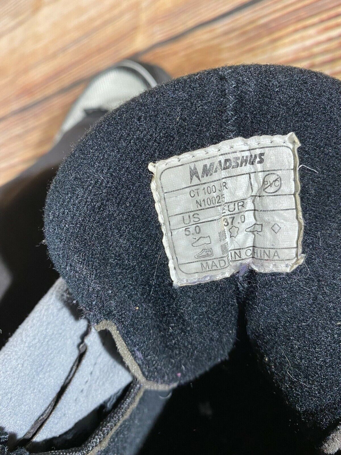 Madshus CT100 Jr Cross Country Ski Boots Size EU37 US5 NNN Rottefella 2623