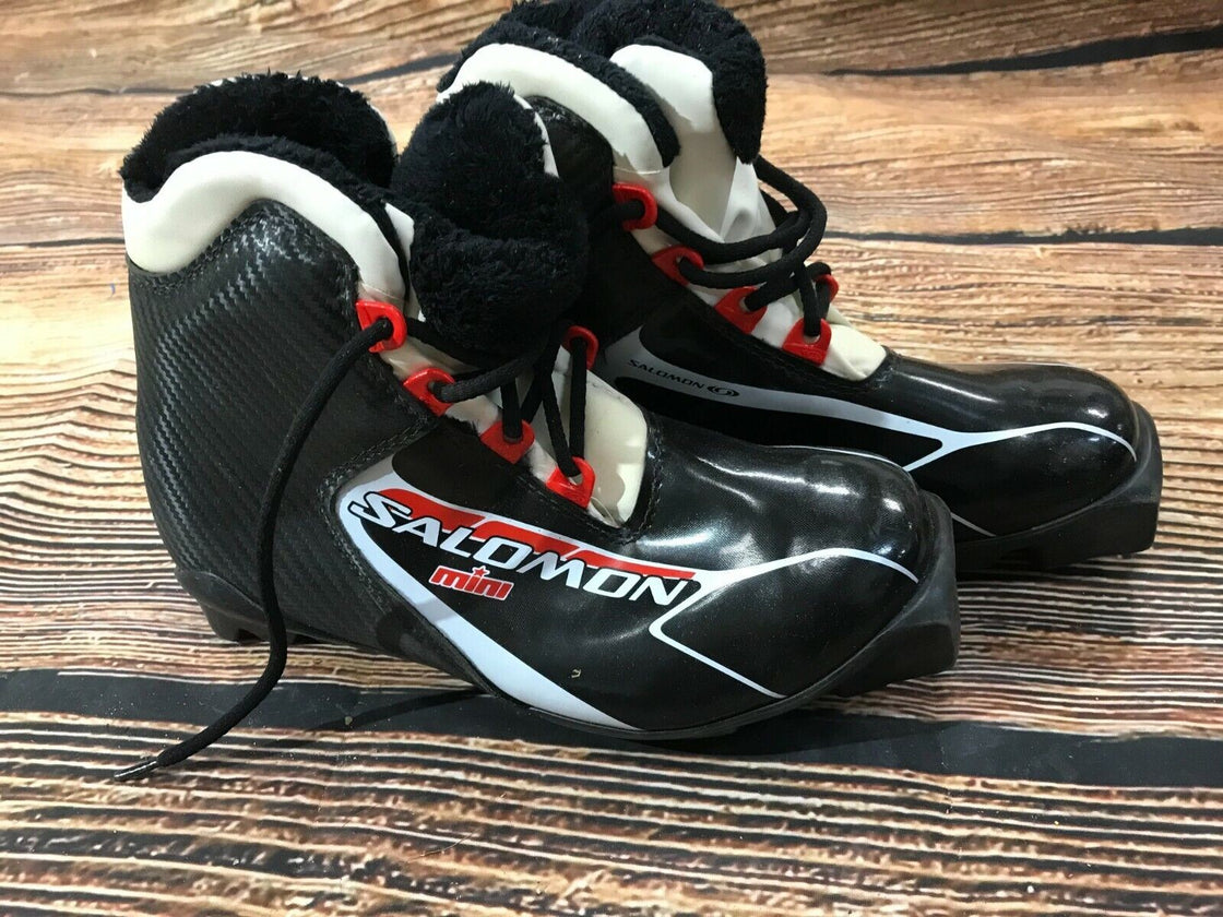 SALOMON Mini Classic Cross Country Ski Boots Size EU36 2/3 US4.5 SNS Profil 2342