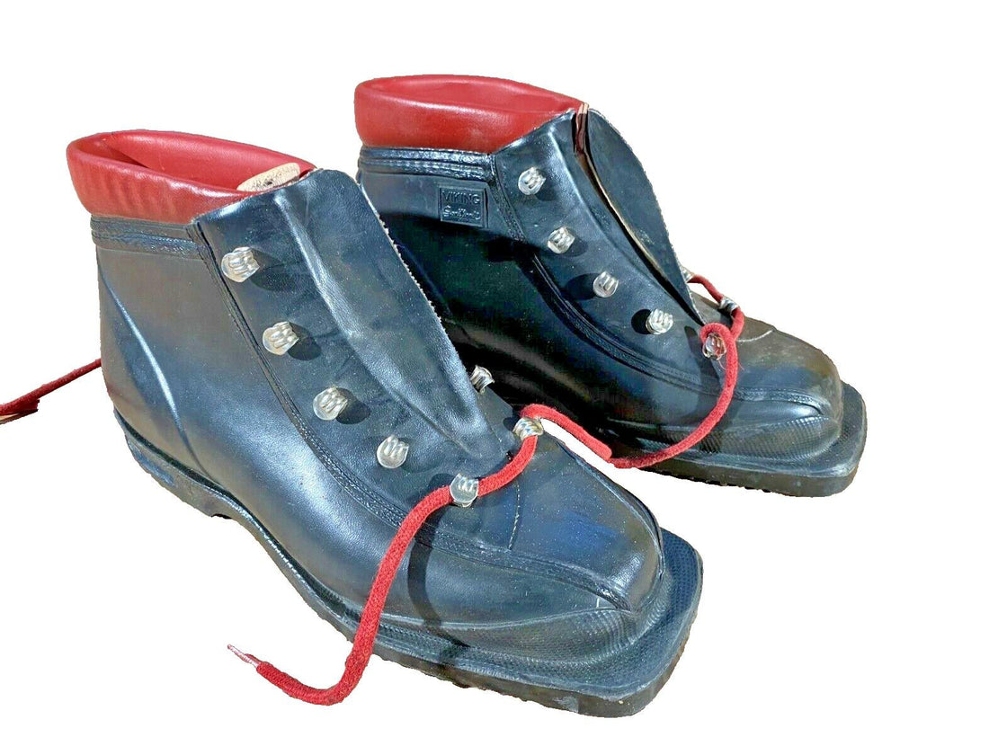 Viking Vintage Cross Country Ski Boots Kandahar Old Cable Kids EU35 US3.5 KL170