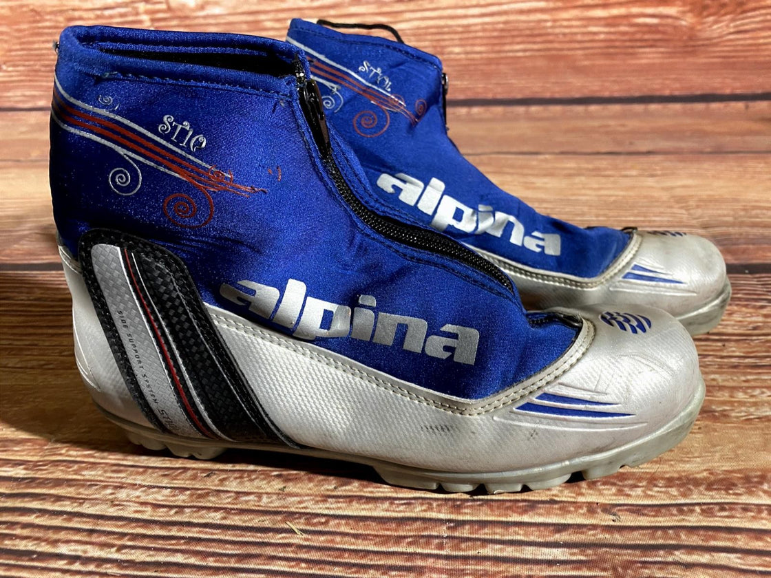Alpina ST10 Nordic Cross Country Ski Boots Size EU40 US7.5 for NNN 3204