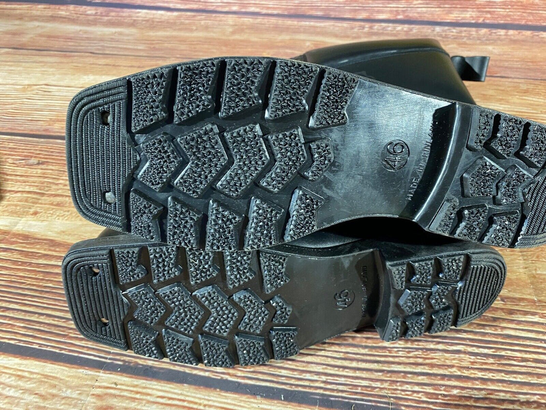BJONNPER Vintage Cross Country Ski Boots Old Cable Bindings EU46 US13 KL190