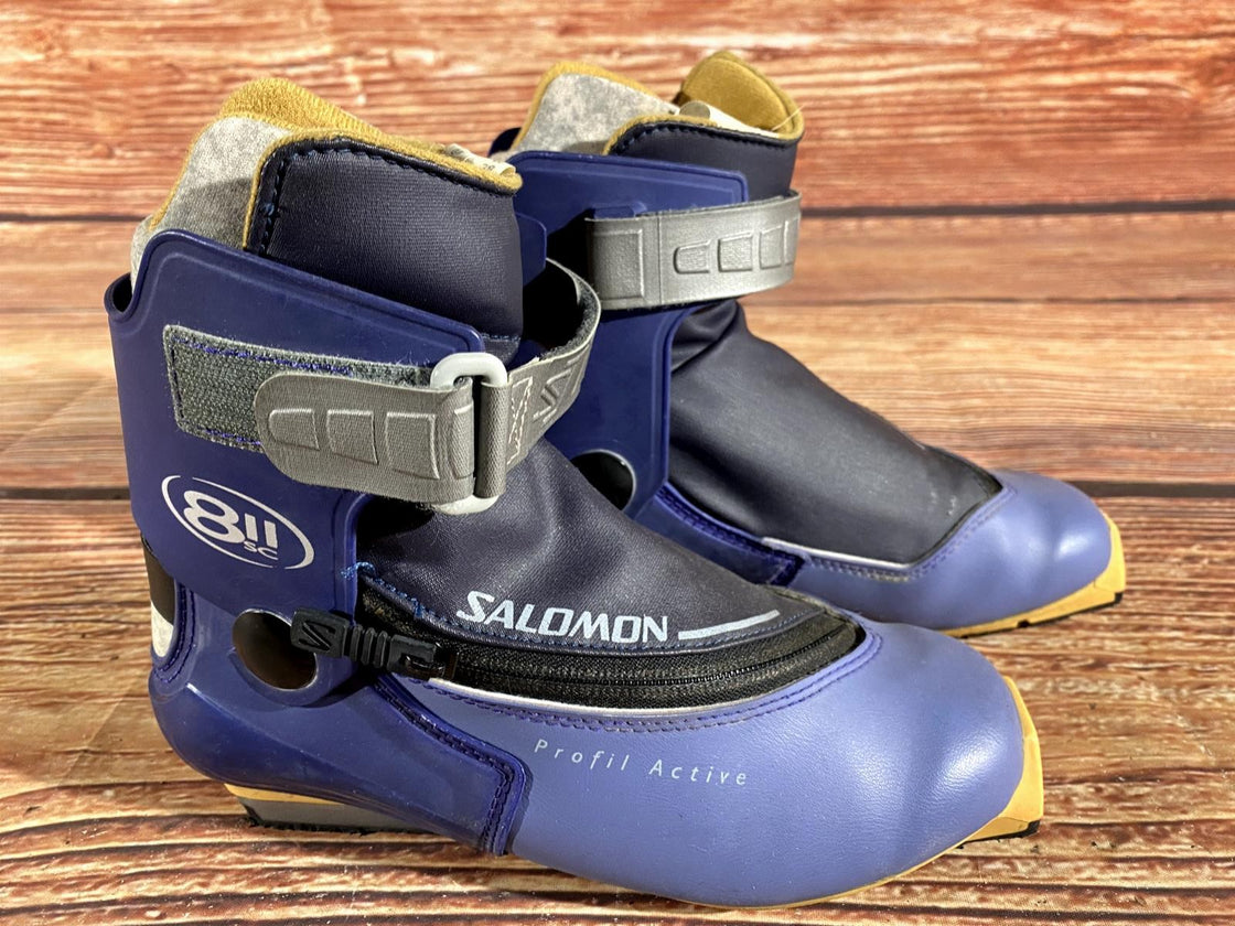 Salomon 811 SC Nordic Cross Country Ski Boots Size EU38 US6 SNS Profil 2006