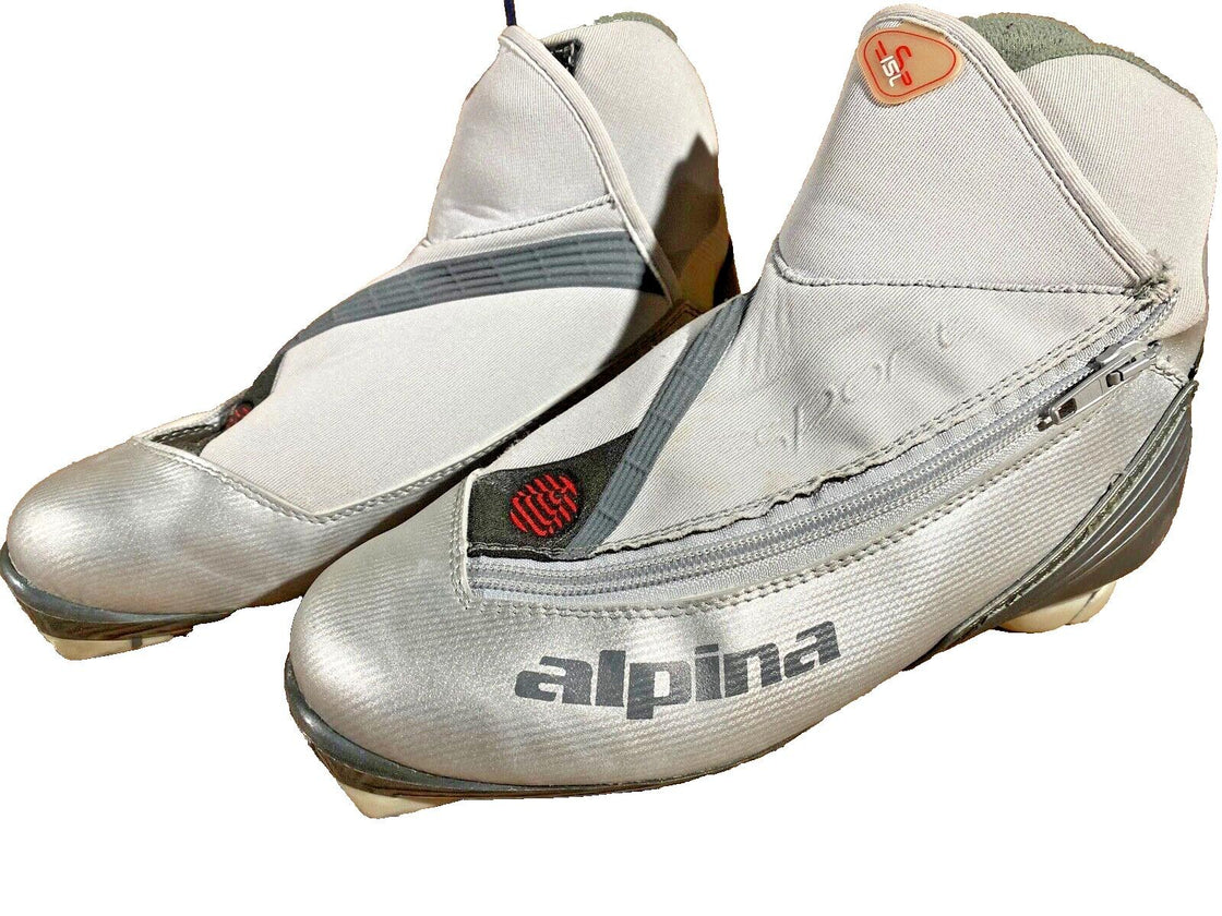 Alpina SP15L Nordic Cross Country Ski Boots Size EU38 US6 for NNN 778