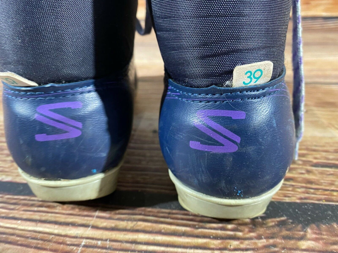 SALOMON SR361 Cross Country Ski Boots Size EU39 US7 SNS Profil 2283