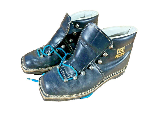 MSB MORA Cross Country Ski Boots Backcountry 75mm NN EU 39 US 6.5 Vintage KL3