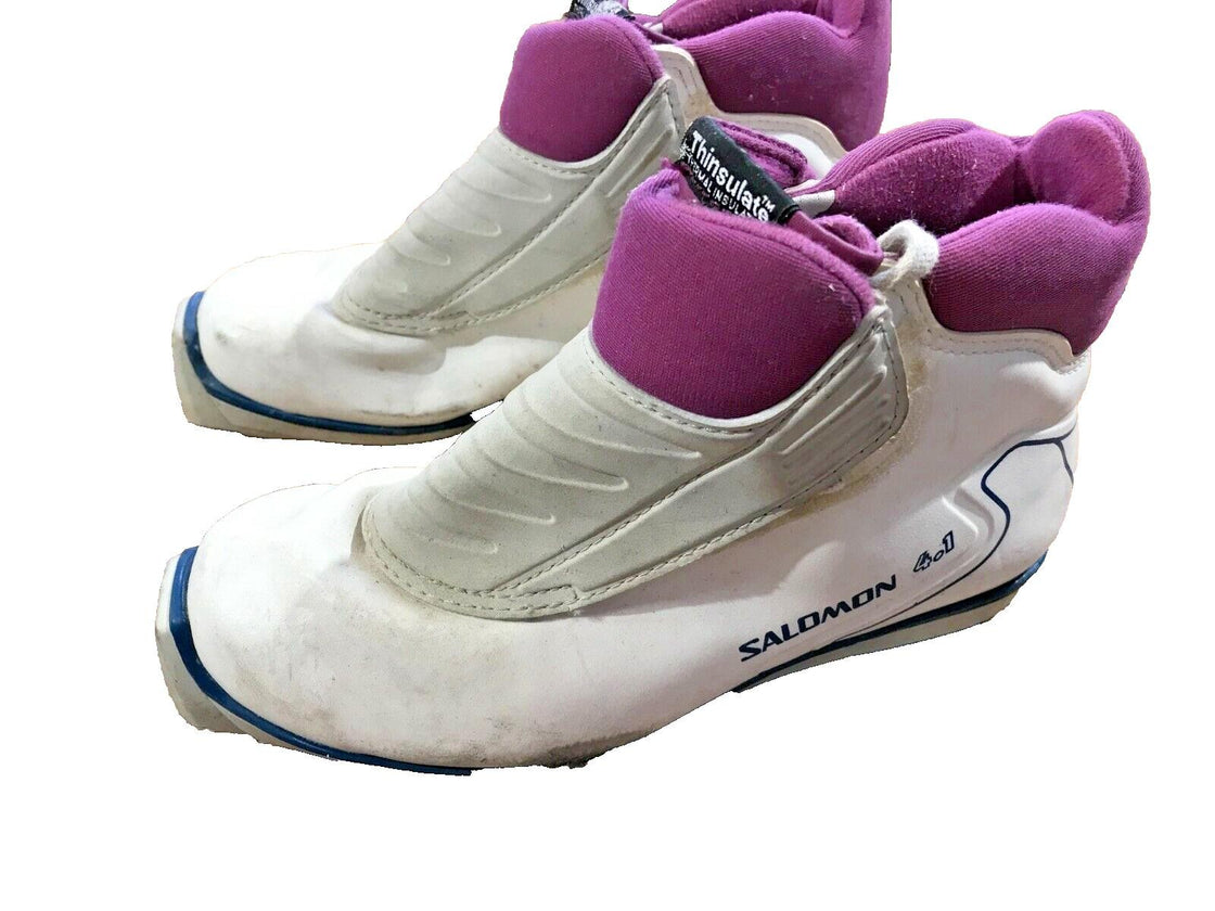 SALOMON 4.1 Nordic Cross Country Ski Boots Size EU37 US5 SNS Profil 2255