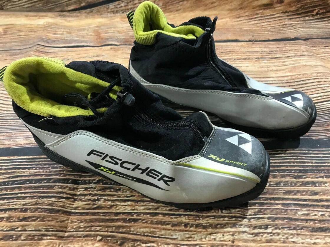 Fischer XJ Sprint Cross Country Classic Ski Boots Size EU38 US6 NNN 1171