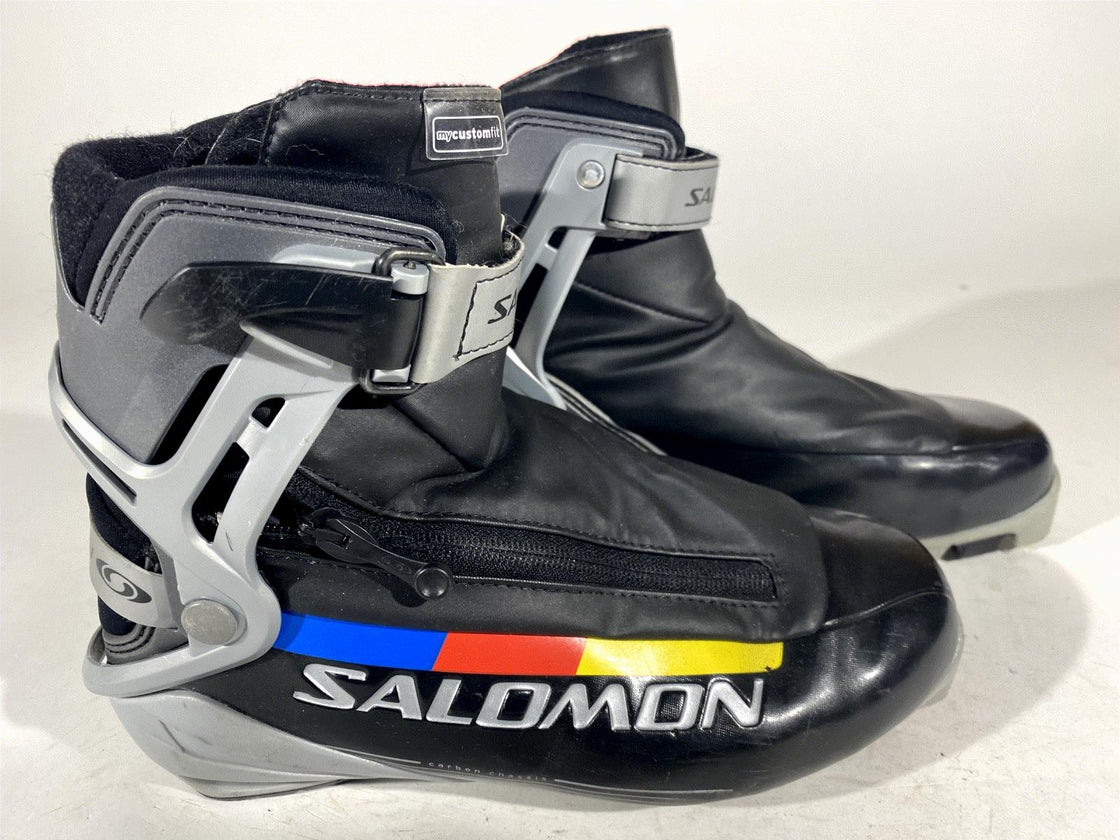SALOMON Carbon Chassis Nordic Cross Country Ski Boots EU38 US5.5 SNS Pilot 2187