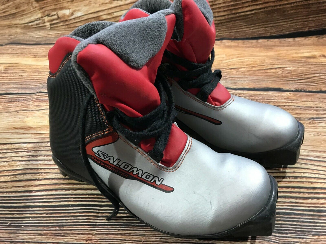 SALOMON Snowmonster Cross Country Ski Boots Size EU36 2/3 US4.5 SNS Profil 2215