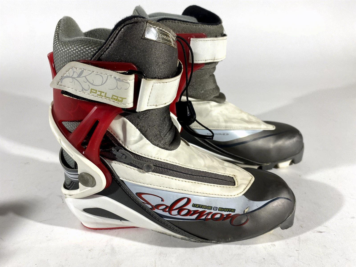 Salomon Vitane Cross Country Ski Boots Skate SNS Pilot EU 36 US 6 220mm 2403