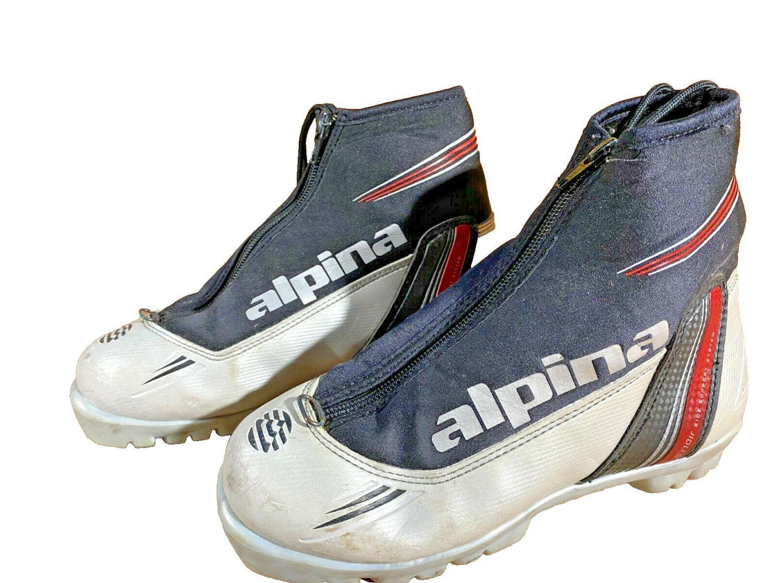 Alpina ST10 JR Nordic Cross Country Ski Boots Size EU35 US3.5 NNN bindings 574