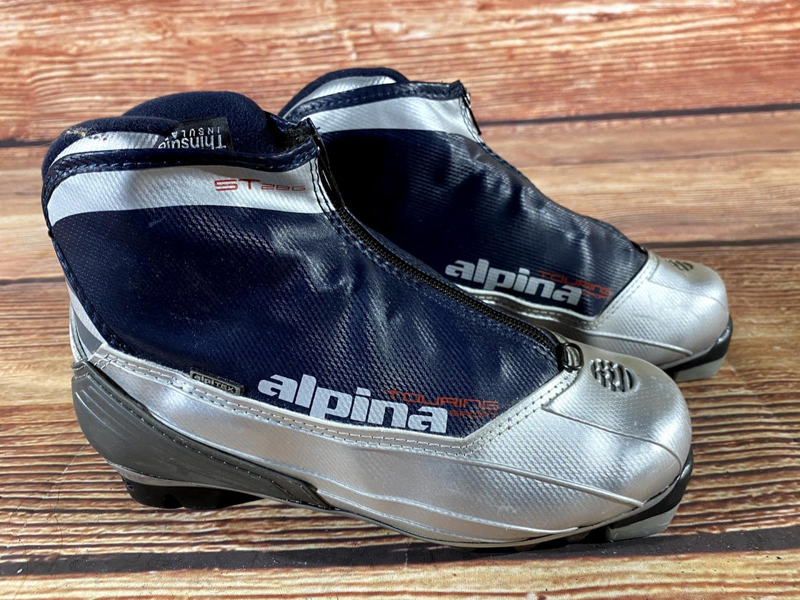 Alpina ST28G Nordic Cross Country Ski Boots Size EU38 US6 for NNN 750