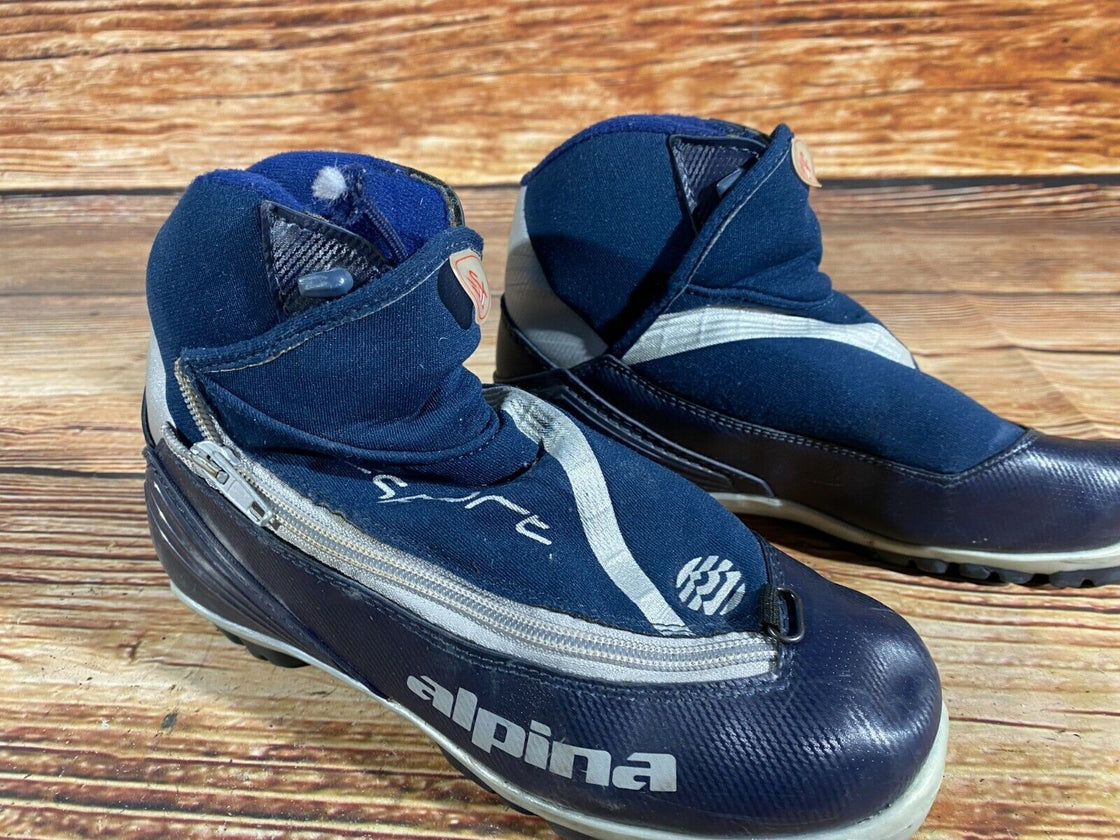 Alpina ST11 Nordic Cross Country Ski Boots Size EU38 US6 for NNN bindings 566