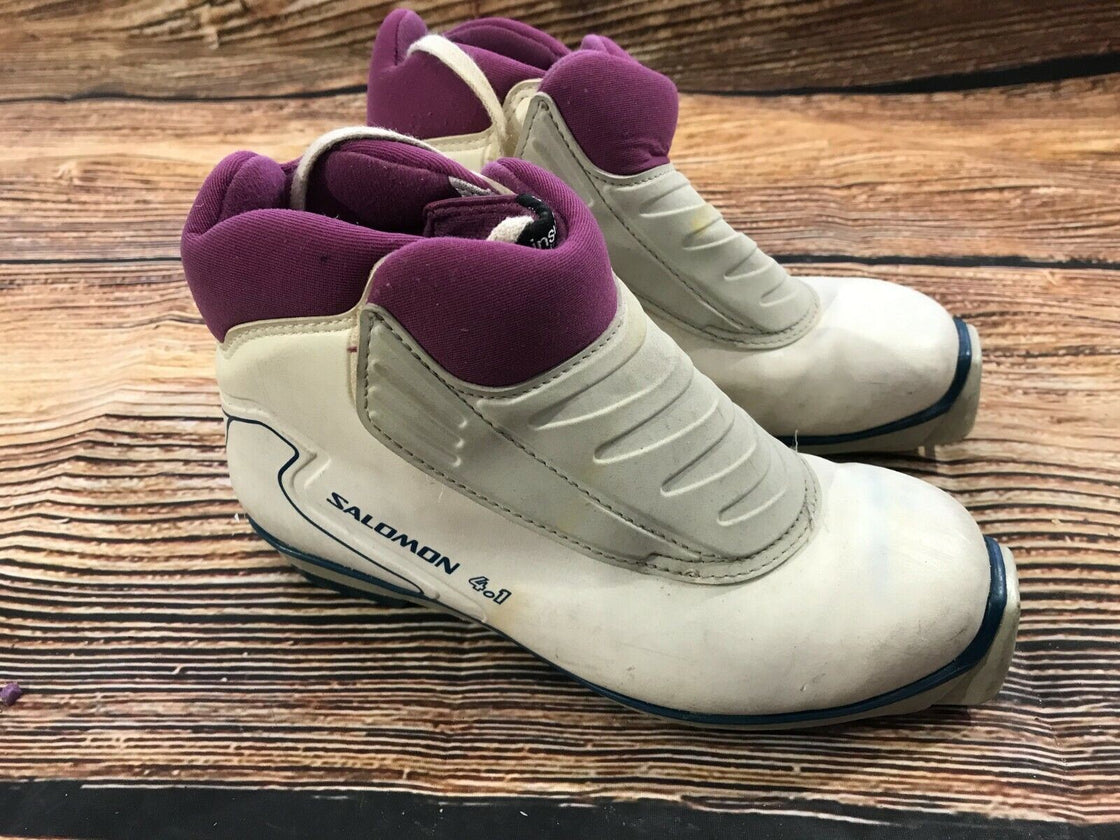 SALOMON 4.1  Combi Classic Cross Country Ski Boots Size EU37 US5 SNS Profil 2221