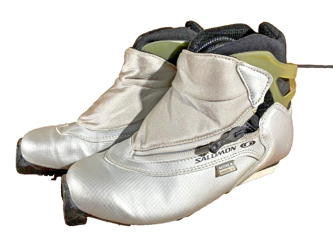 Salomon Active 8SK Cross Country Ski Boots Size EU37 1/3 US5 for SNS Profil 2224