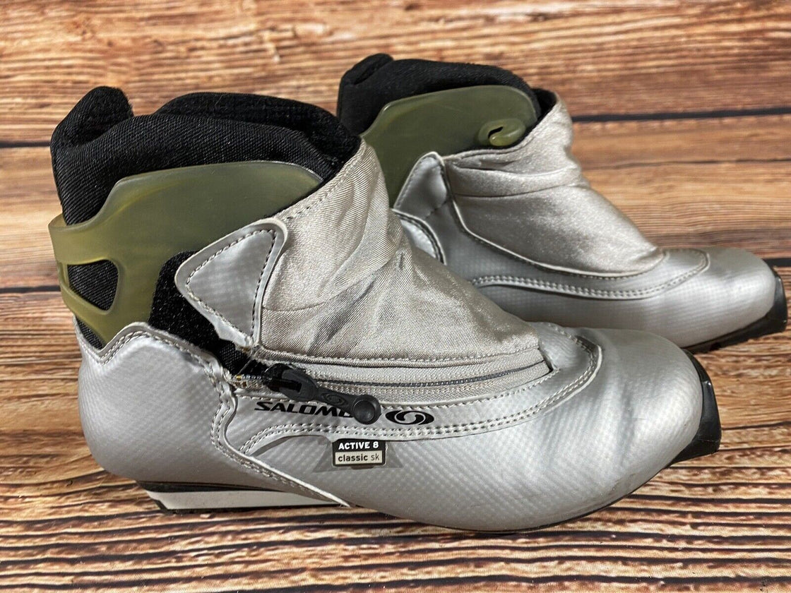 Salomon Active 8SK Cross Country Ski Boots Size EU37 1/3 US5 for SNS Profil 2224
