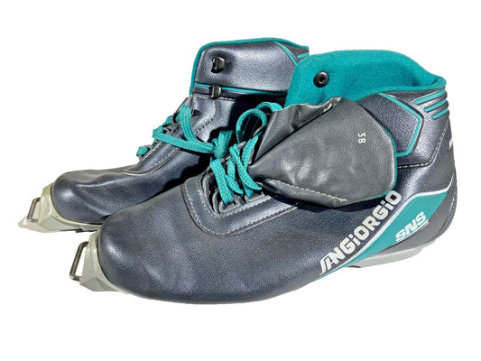 San Giorgio Cross Country Ski Boots Classic SNS Profil EU 38 US 6 Vintage 1208