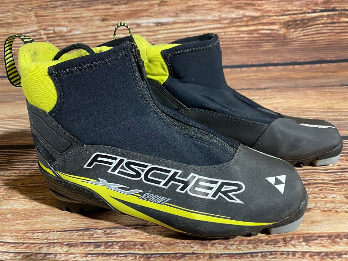 Fischer XJ Sprint Nordic Cross Country Ski Boots Size EU38 US6 NNN 1417