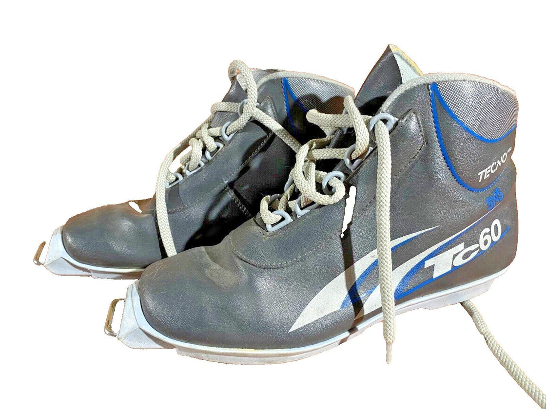 Tecno Nordic Cross Country Ski Boots Size EU38 US6 for SNS Old Bindings 1217