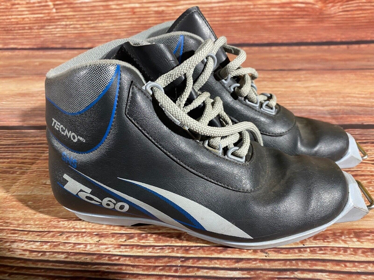 Tecno Cross Country Ski Boots Classic SNS Profil EU 38 US 6 Vintage 248mm 1217