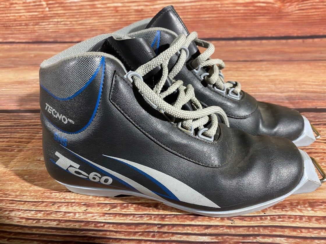Tecno Nordic Cross Country Ski Boots Size EU38 US6 for SNS Old Bindings 1217