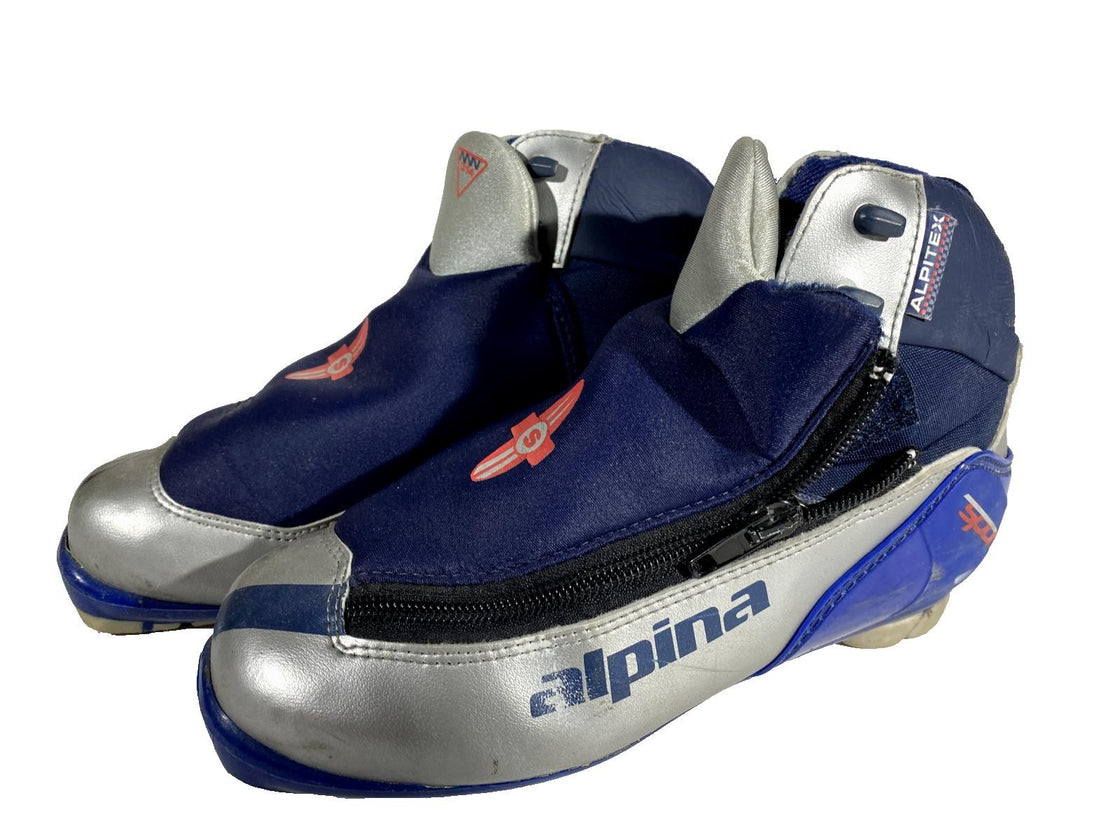 Alpina 314 Nordic Cross Country Ski Boots Size EU36 US4.5 NNN bindings 3104