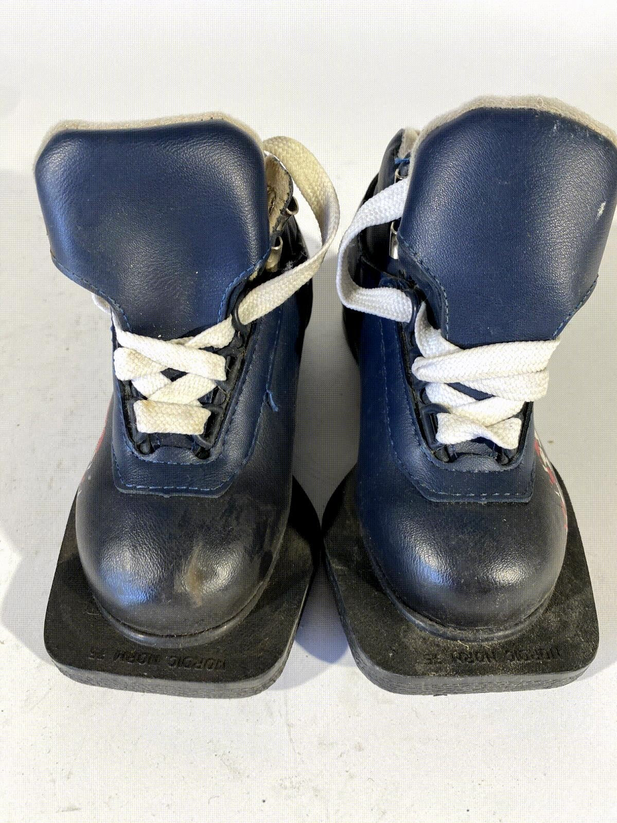 Jette Cross Country Ski Boots Backcountry 75mm NN EU 25 US 8.5 Kids Vintage 1764
