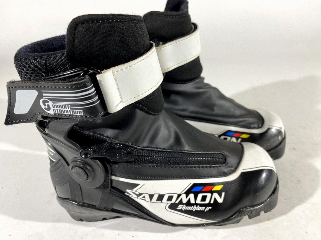Salomon Kids  Skiathlon Cross Country Ski Boots Size EU33 US1.5 SNS Pilot S110
