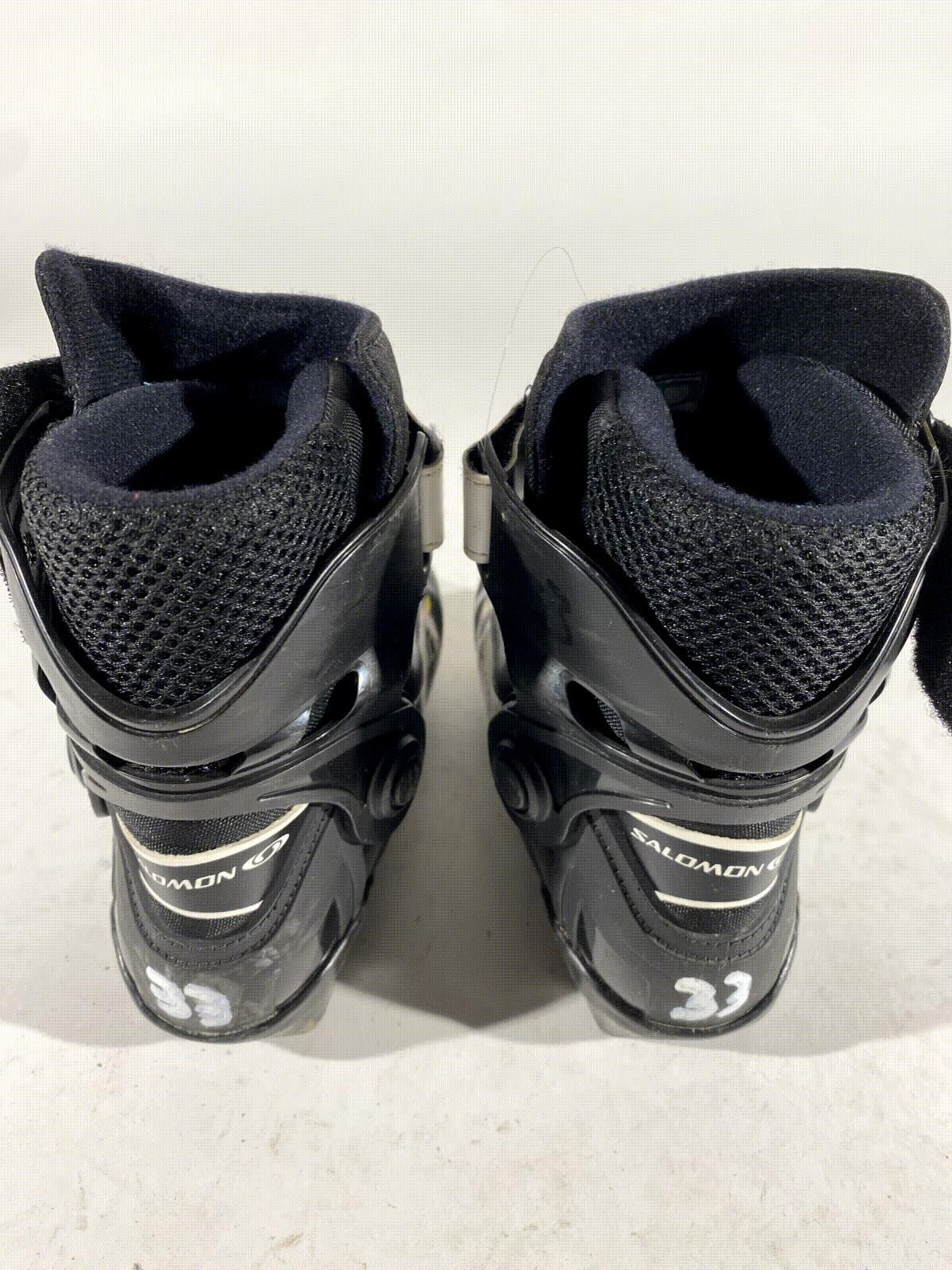 Salomon Cross Country Ski Boots Classic SNS Profil EU 33 US 1.5 Kids 200mm S110