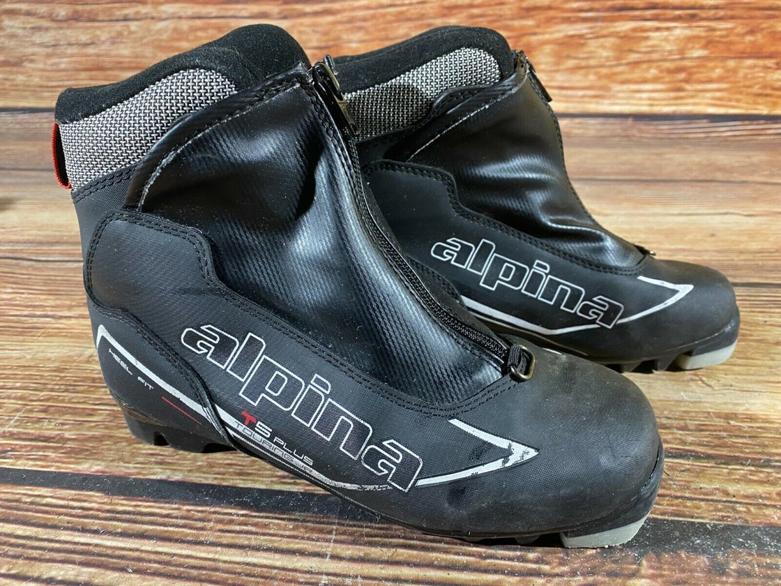 Alpina T5Plus Nordic Cross Country Ski Boots Size EU36 US4.5 for NNN 2971