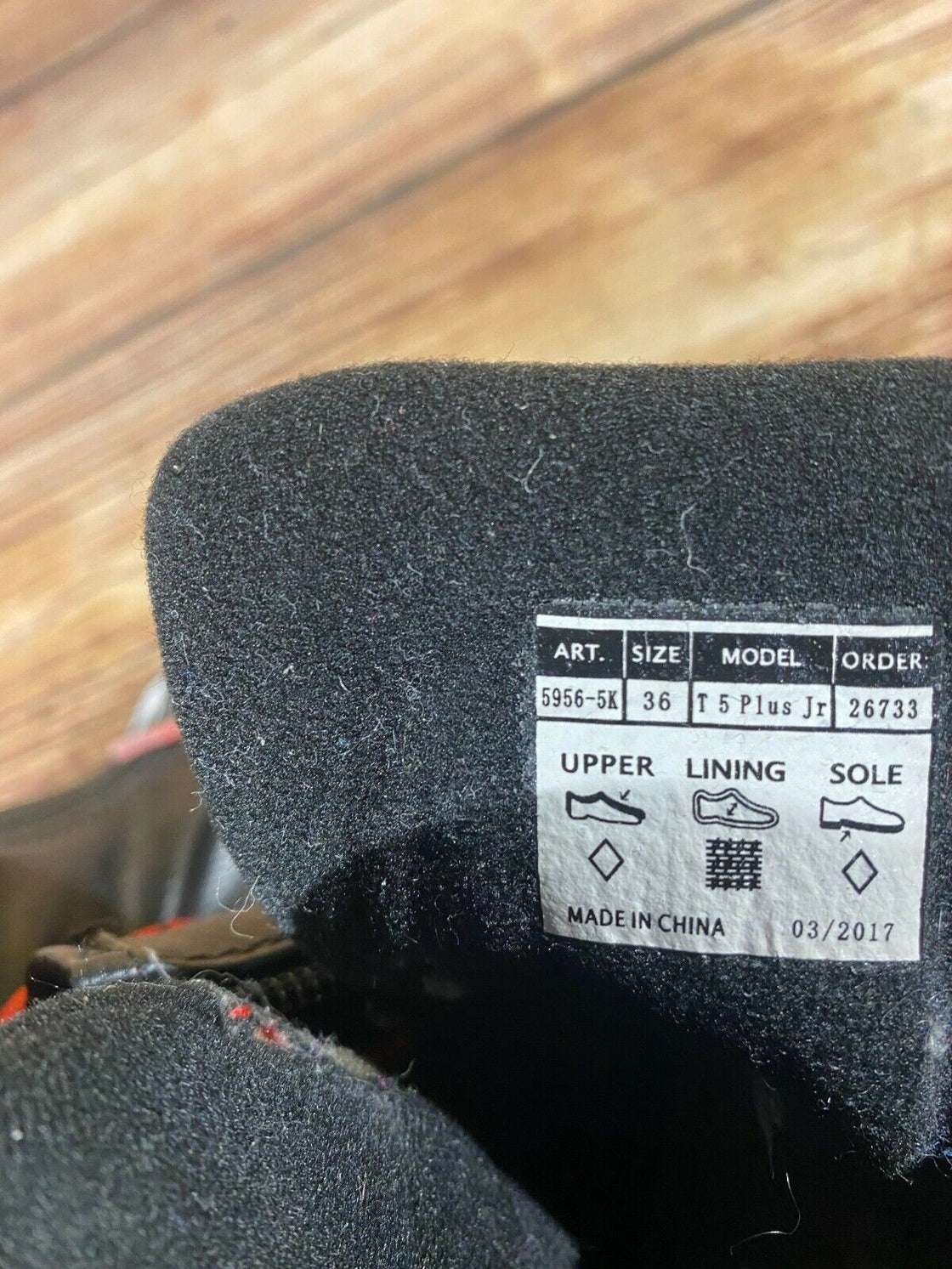 Alpina T5Plus Nordic Cross Country Ski Boots Size EU36 US4.5 for NNN 2971