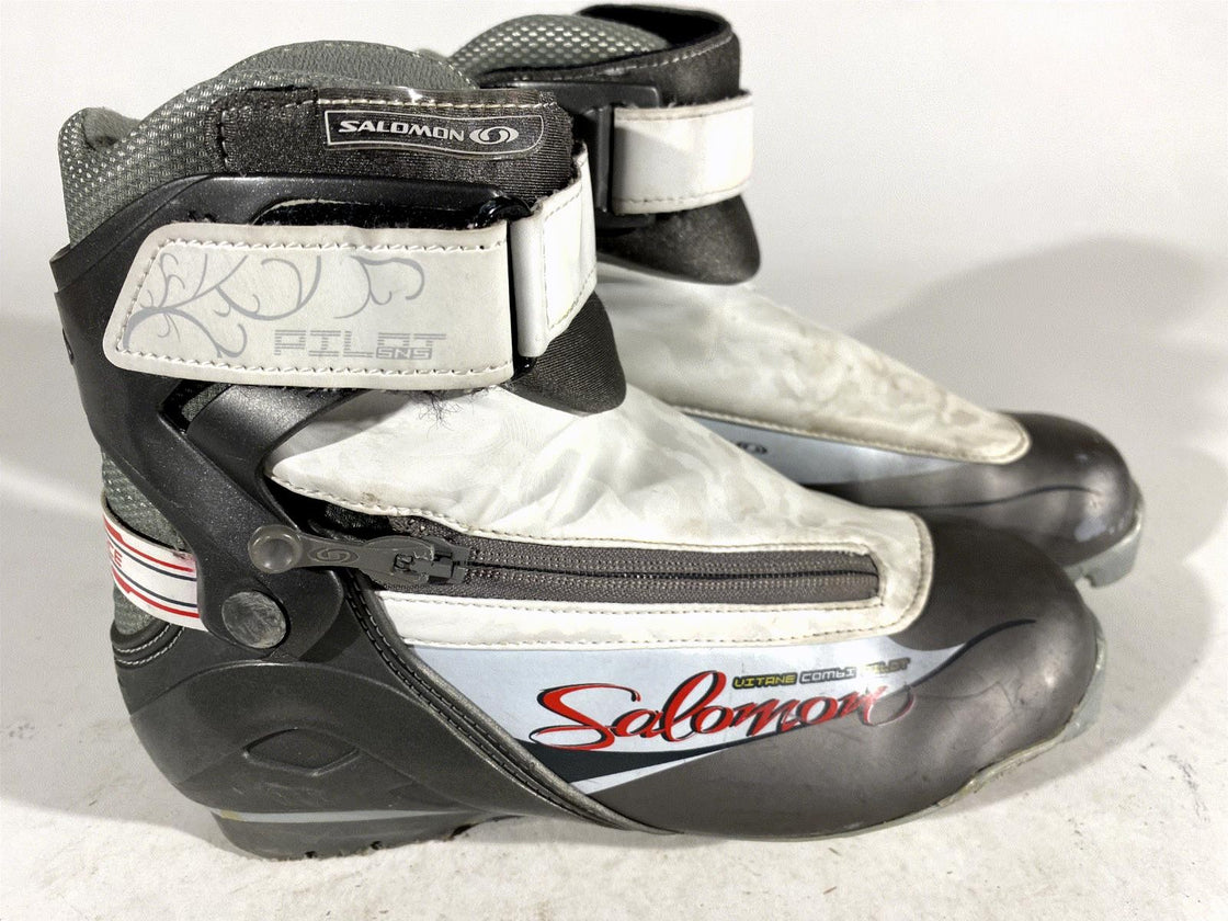 SALOMON Vitane Combi Cross Country Ski Boots Size EU38 US6.5 for SNS Pilot 2045