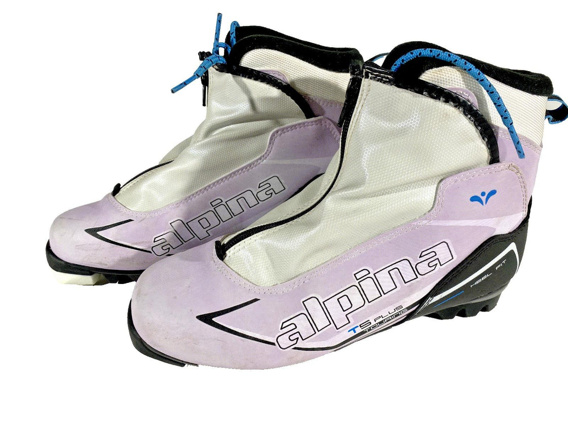 Alpina T5 Plus Cross Country Nordic Backcountry Ski Boots Size EU38 US6 NNN 2886