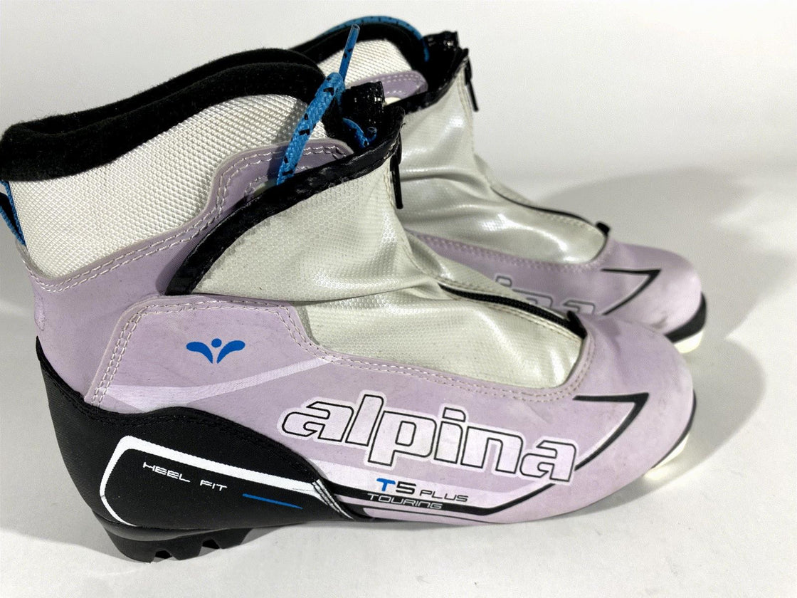 Alpina T5 Plus Cross Country Nordic Backcountry Ski Boots Size EU38 US6 NNN 2886