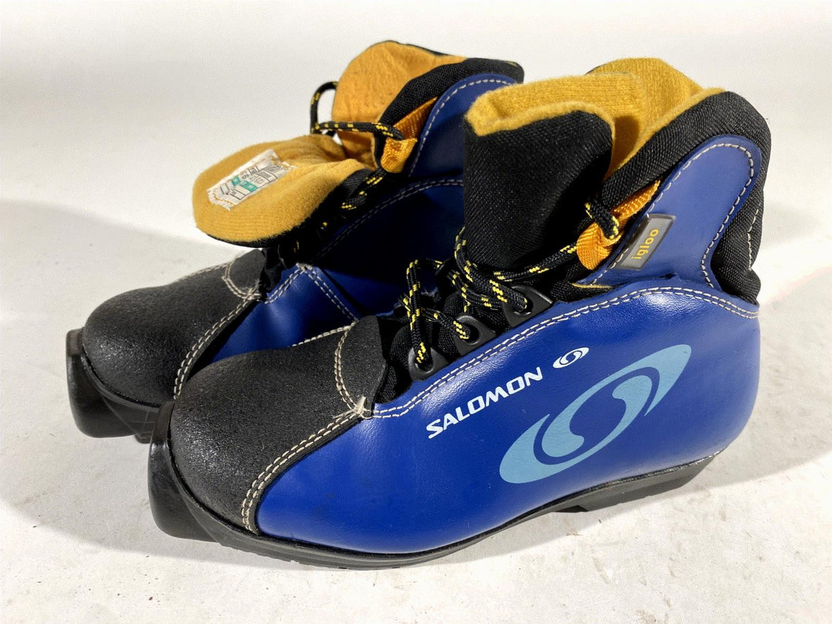Salomon Cross Country Ski Boots Classic SNS Profil EU 31 US 13 Kids 195mm S122