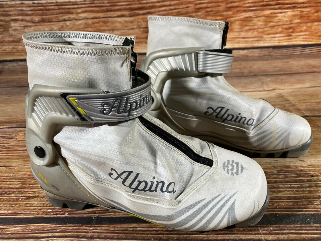 Alpina Eve30S Nordic Cross Country Ski Boots Size EU38 US7 for NNN 619