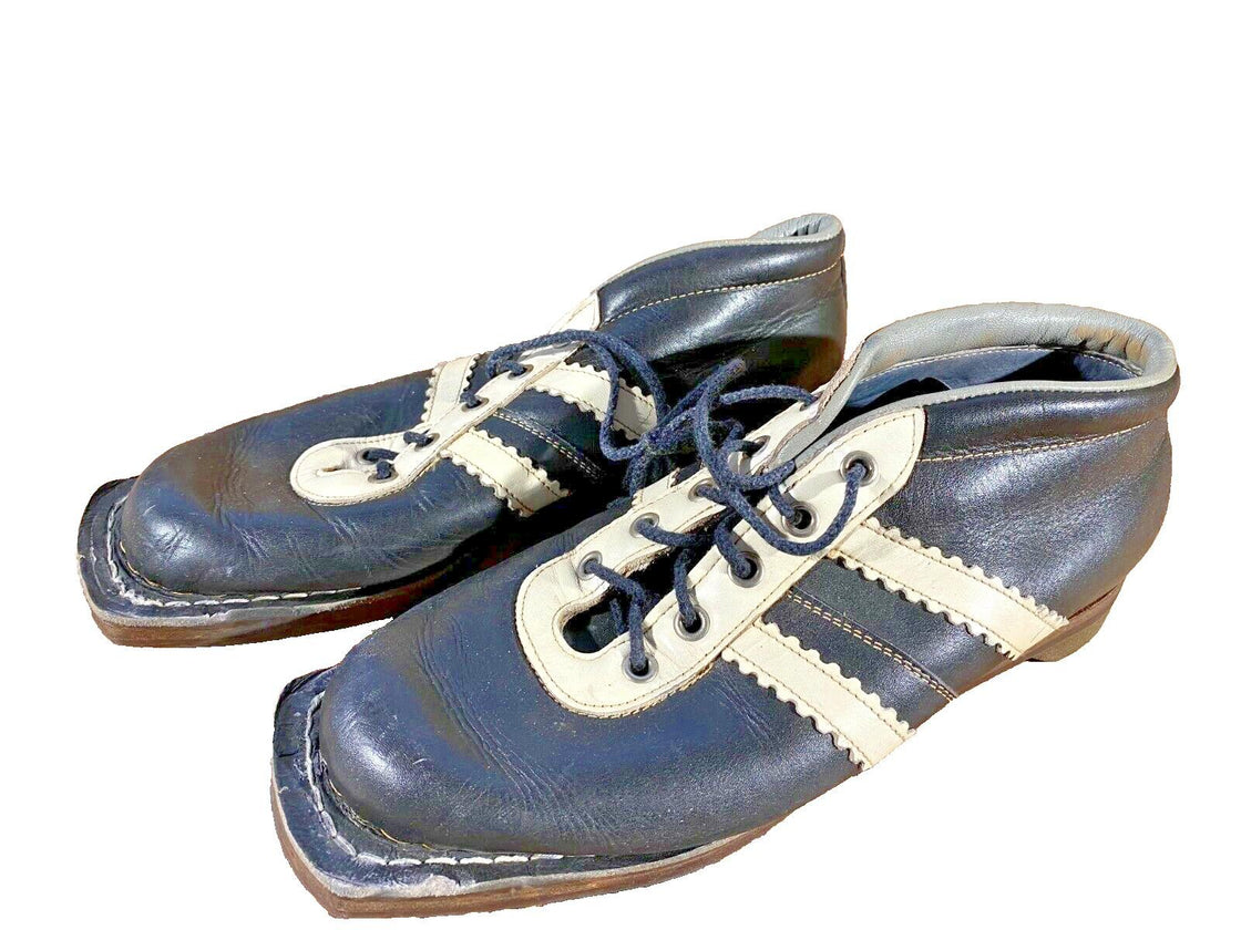 RENNSTEIG Vintage Cross Country Ski Boots Kandahar Old Cable Bindings EU41 US7.5