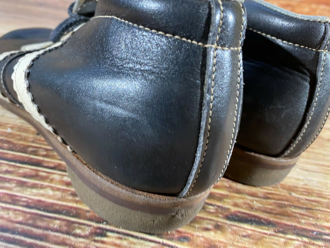 RENNSTEIG Vintage Cross Country Ski Boots Kandahar Old Cable Bindings EU41 US7.5