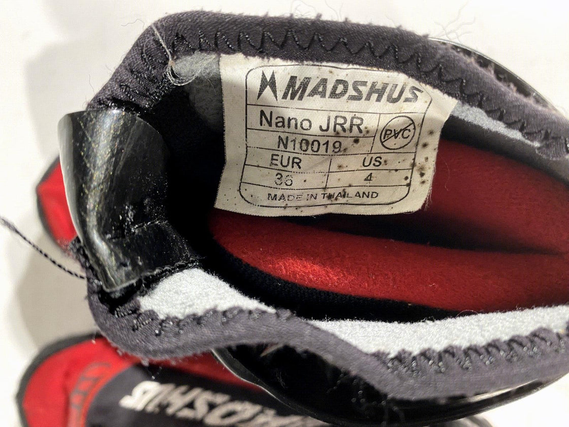 Madshus Nano JRR Nordic Cross Country Ski Boots EU36 US4 NNN Rottefella 2627