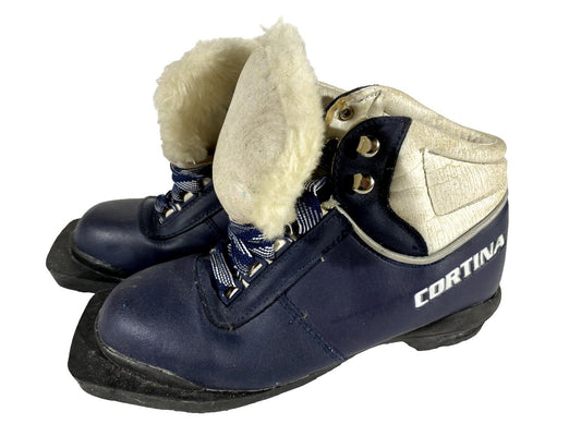 Cortina Cross Country Ski Boots Backcountry 75mm NN EU 34 US 3 Vintage 1762