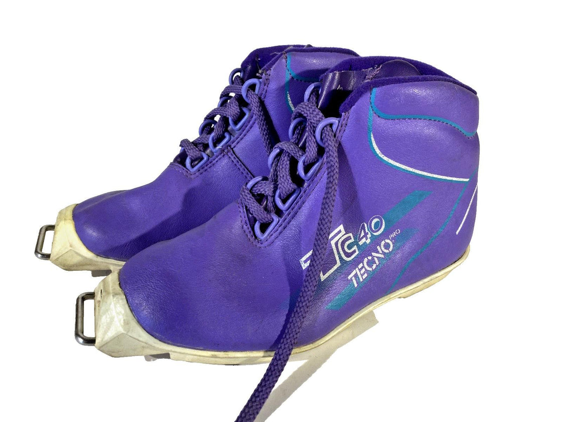 Tecno TC40 Cross Country Ski Boots Size EU33 US1.5 for SNS Old Bindings 1233
