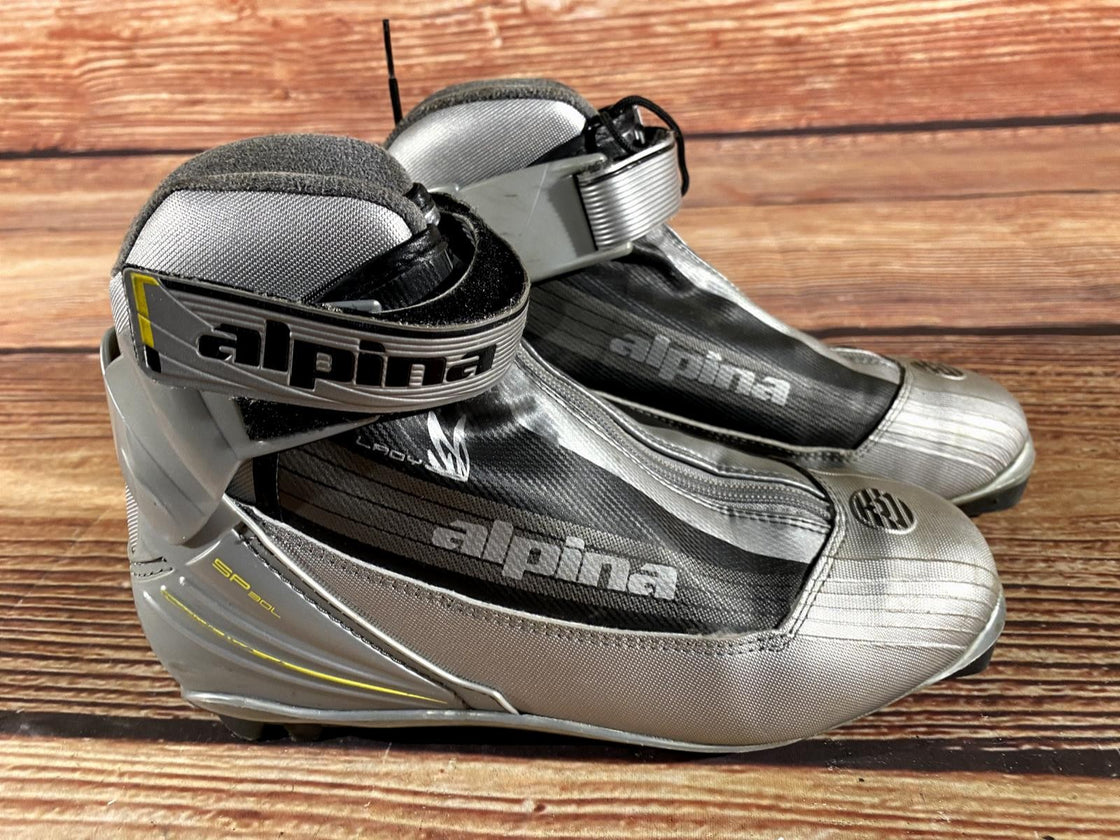 Alpina SP30L Nordic Cross Country Ski Boots Size EU40 US7.5 NNN 2949