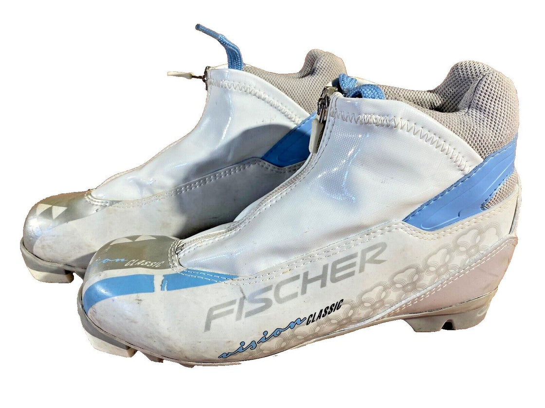 Fischer Vision Classic Nordic Cross Country Ski Boots Size EU38 US6 NNN 1533