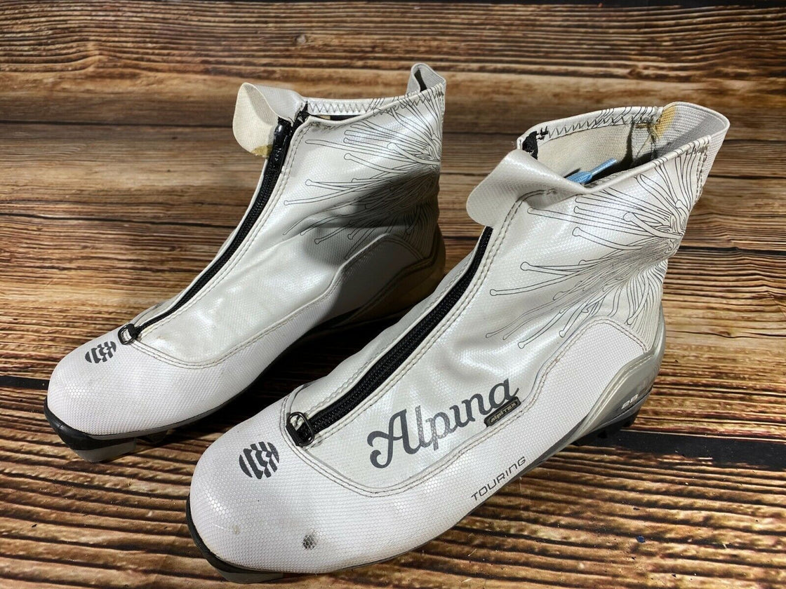 Alpina T28 Touring Nordic Cross Country Ski Boots Size EU40 US7.5 NNN 957