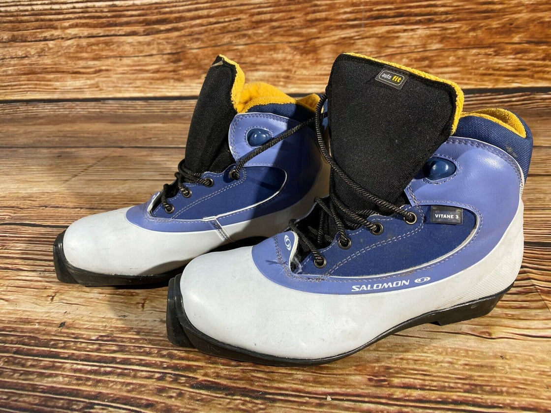 SALOMON Vitane 3 Nordic Cross Country Ski Boots Size EU38 US6.5 SNS profil 2373
