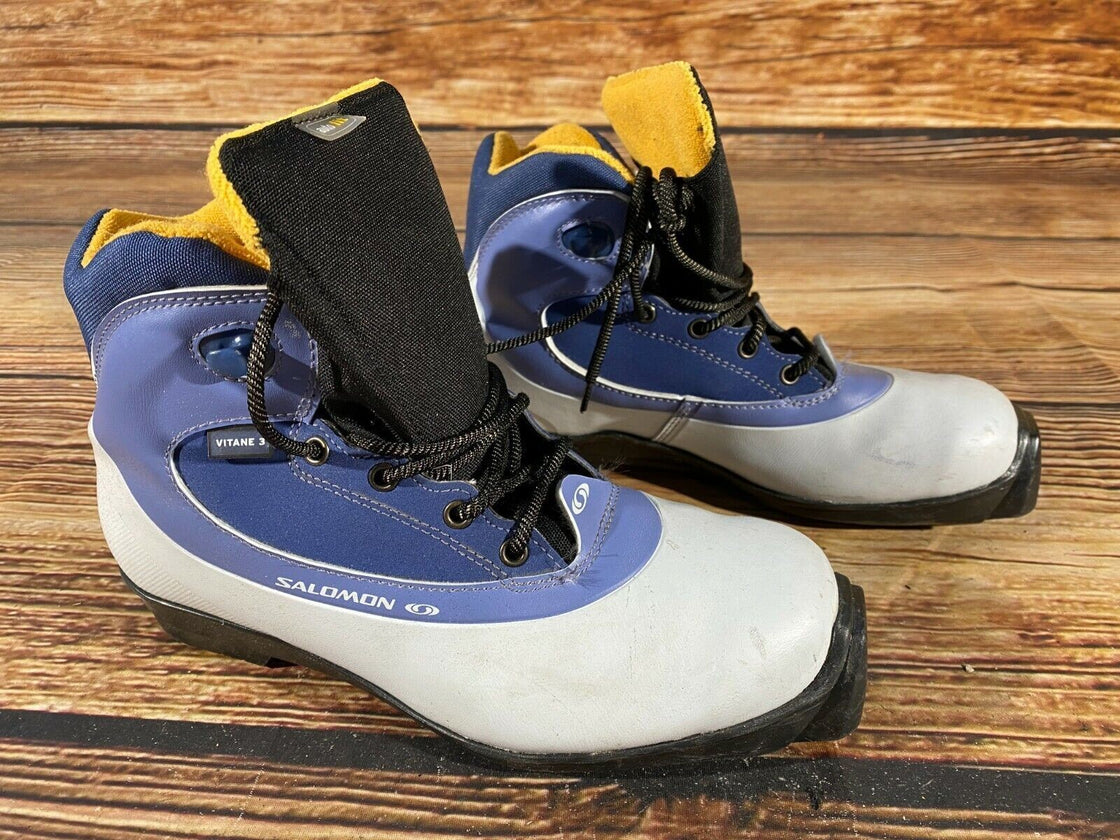 SALOMON Vitane 3 Nordic Cross Country Ski Boots Size EU38 US6.5 SNS profil 2373