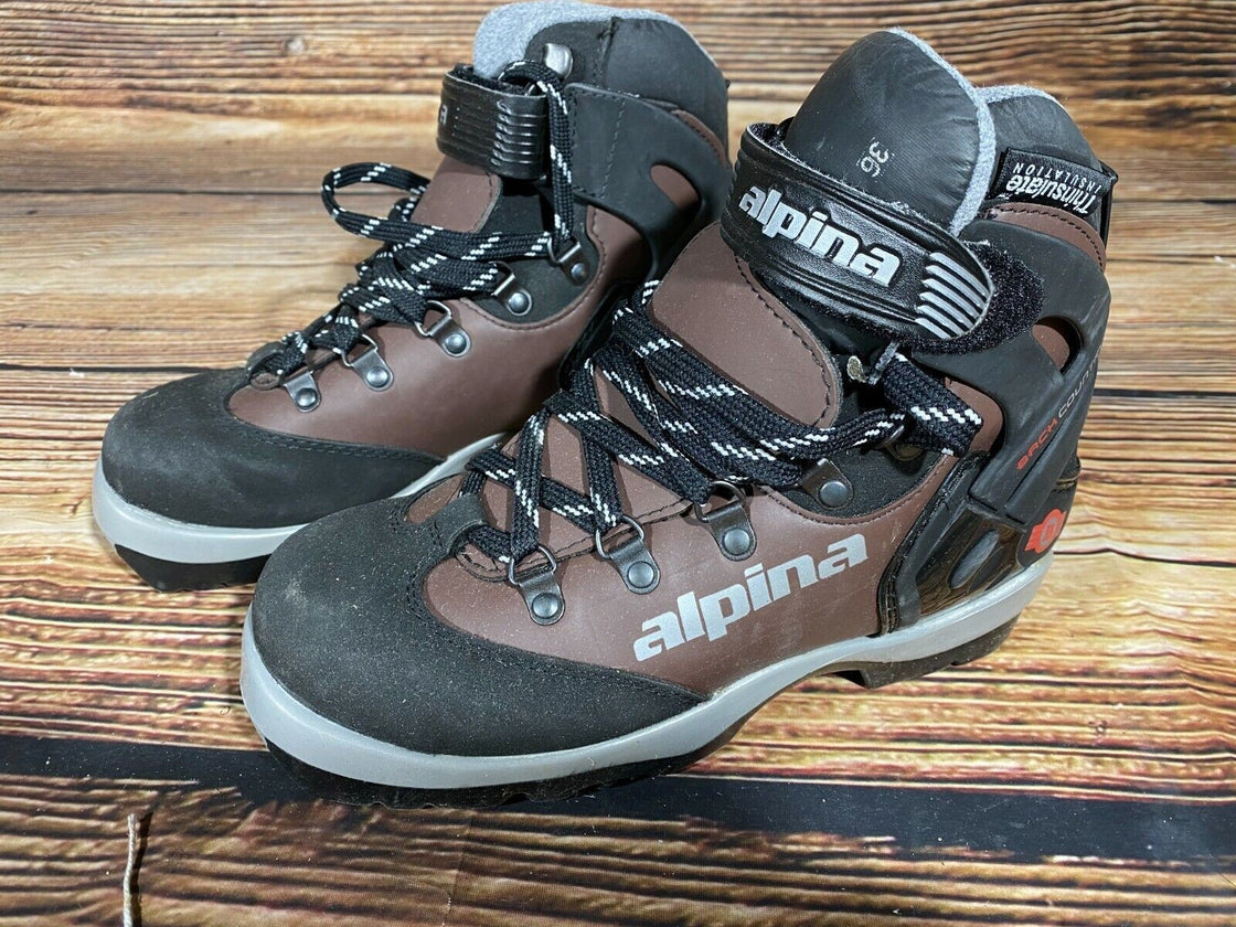 ALPINA Touring Backcountry Cross Country Ski Boots Size EU36 US4.5 NNN-BC 1907