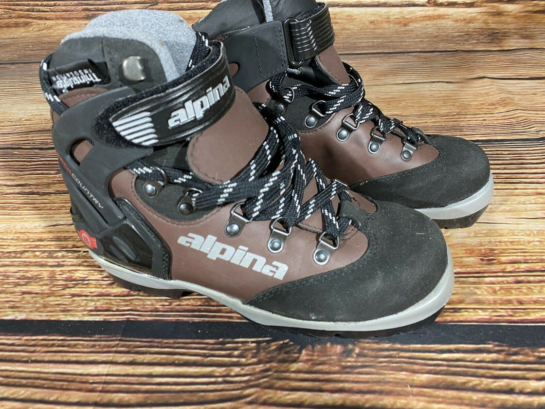 ALPINA Touring Backcountry Cross Country Ski Boots Size EU36 US4.5 NNN-BC 1907