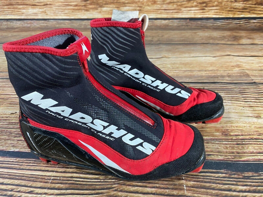 Madshus Nano Carbon Nordic Cross Country Ski Boots Size EU38 US5.5 NNN 2606